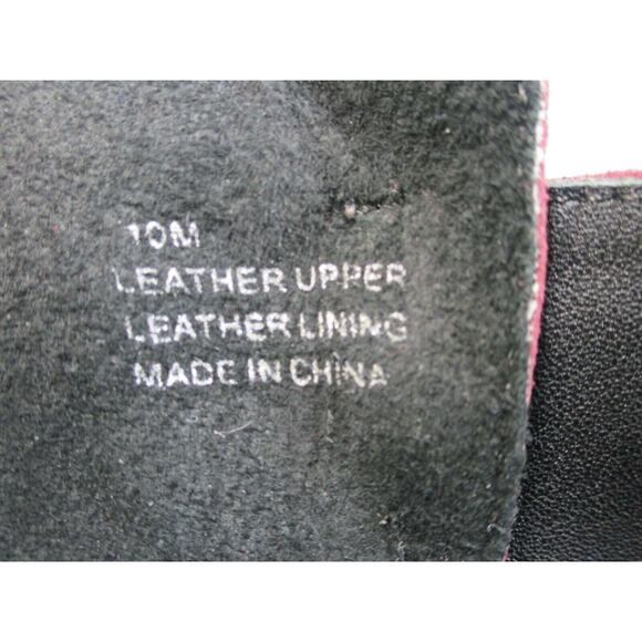 A7EIJE women's suede zip up boots /High tops Plum Burgandy -size M - Picture 10 of 10